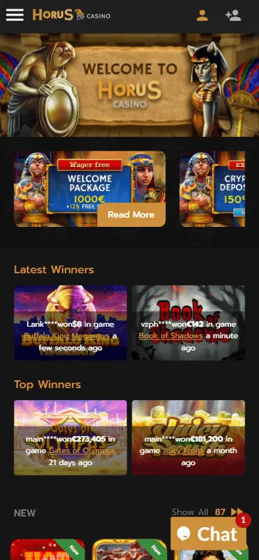 Horus Nouveau Casino en Ligne 2026
